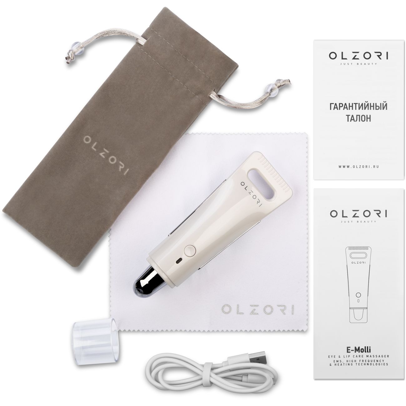 Прибор для ухода за лицом Olzori E-Molli-white