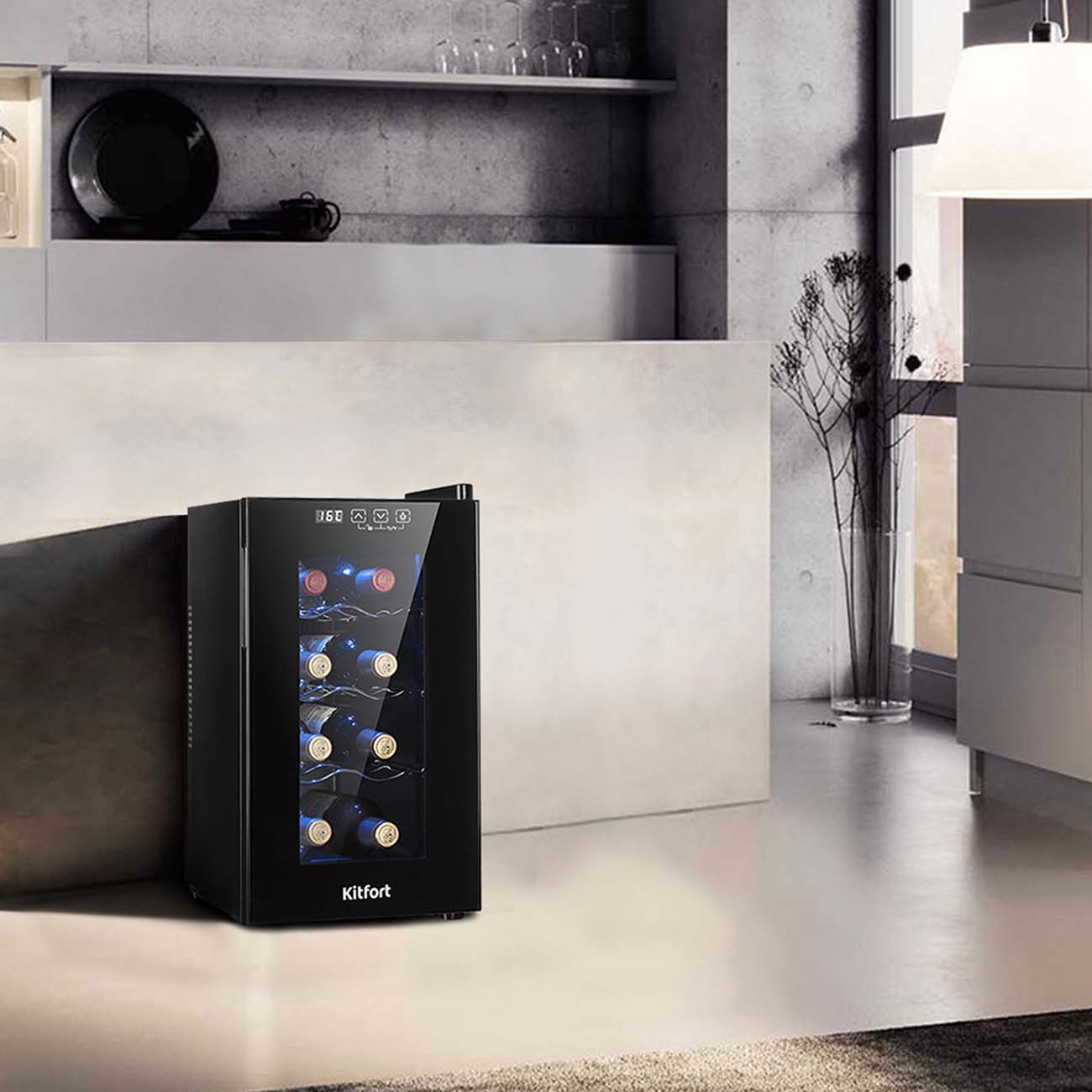 Винный шкаф до 140 см Kitfort КТ-2419