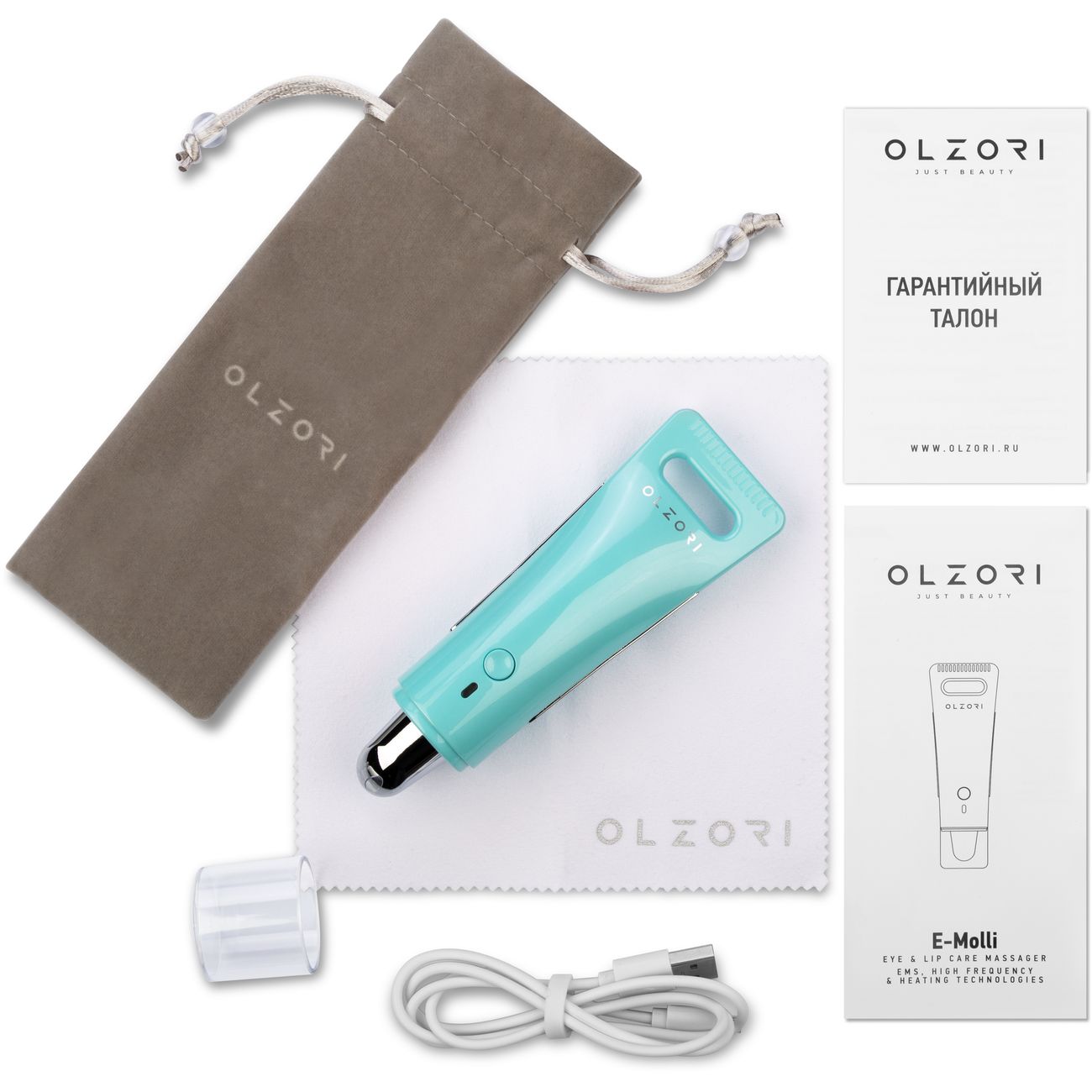 Прибор для ухода за лицом Olzori E-Molli-green