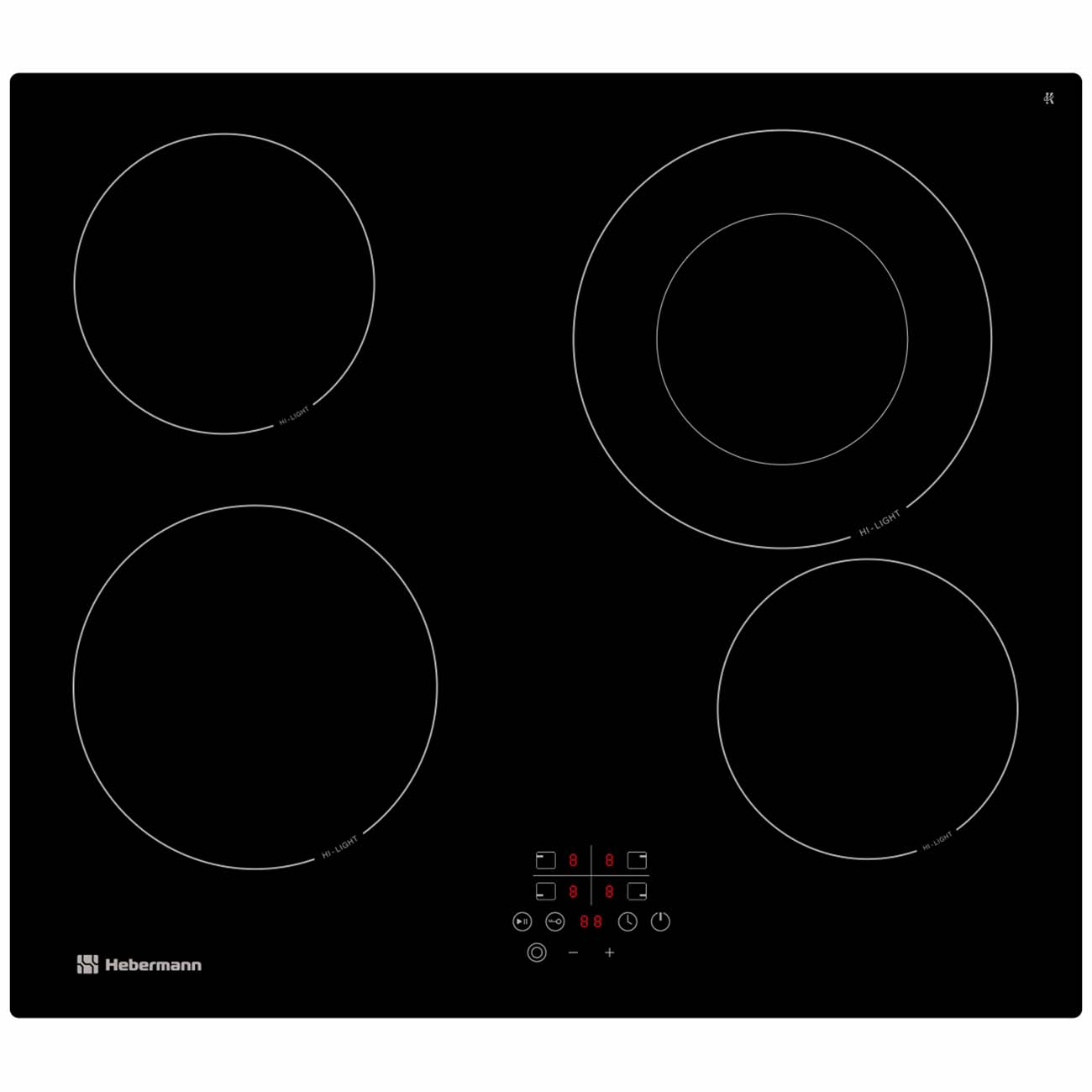 Встраиваемая электрическая панель Hebermann HBKC 6041.1 B