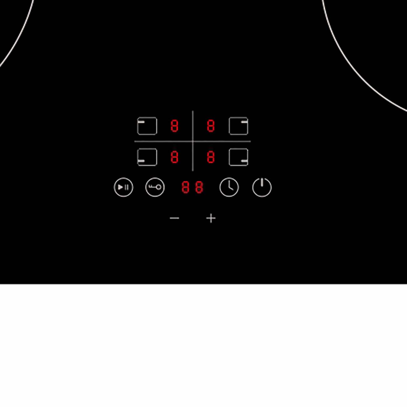 Встраиваемая электрическая панель Hebermann HBKC 6040.1 B