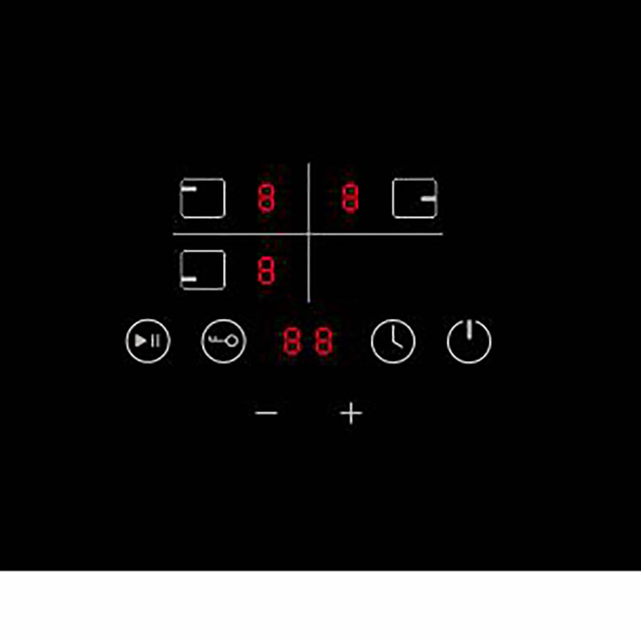 Встраиваемая электрическая панель Hebermann HBKC 4530.1 B