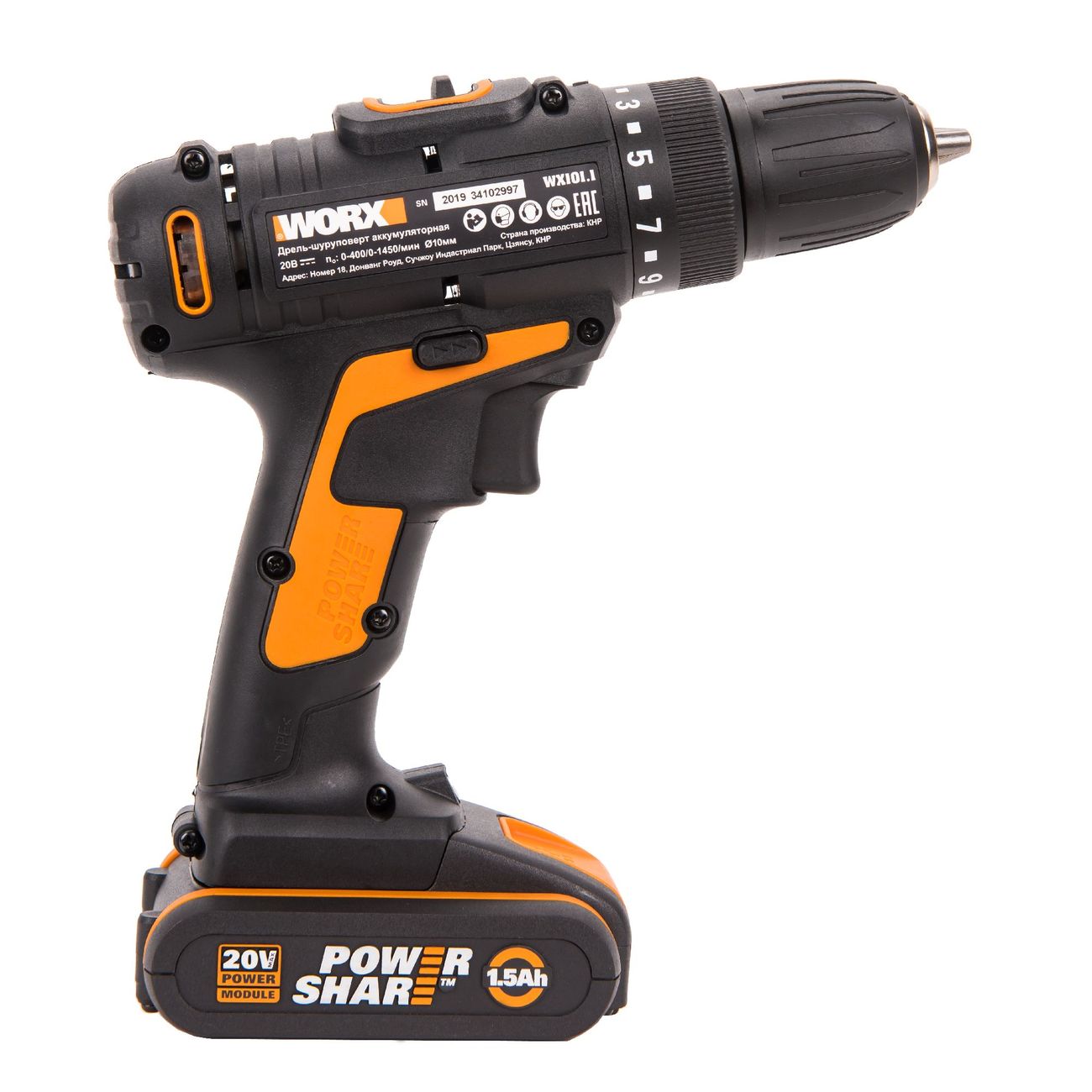 Шуруповерт аккумуляторный WORX WX101.1