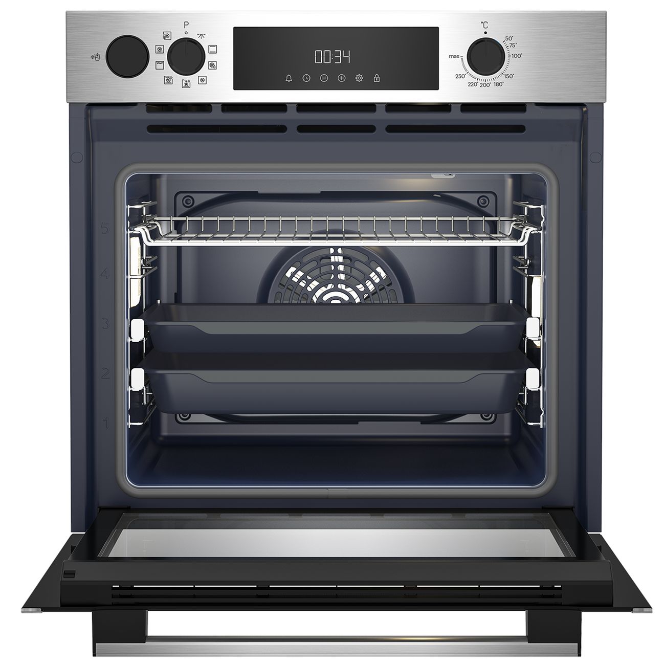 Электрический духовой шкаф Grundig GEBD11300X нержавеющая сталь