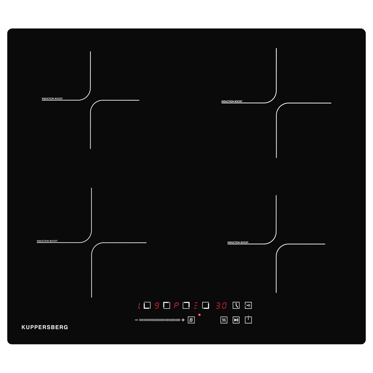 Встраиваемая индукционная панель независимая Kuppersberg ICS 607 черная