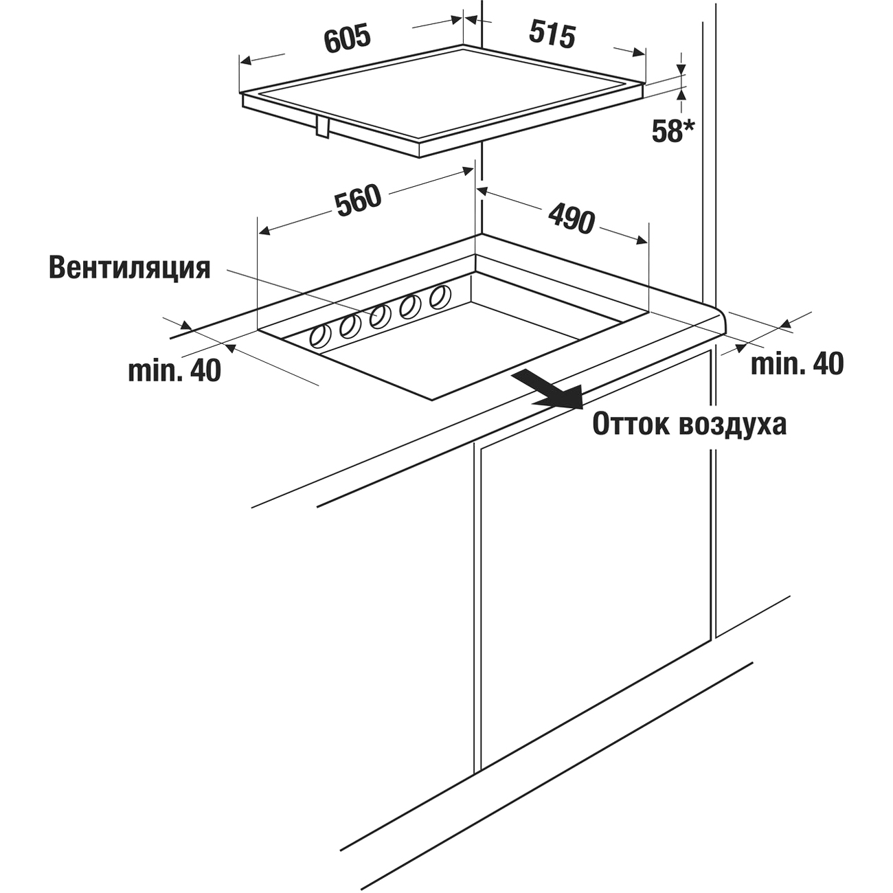 Встраиваемая индукционная панель независимая Премиум Kuppersbusch KI 6130.0 SE