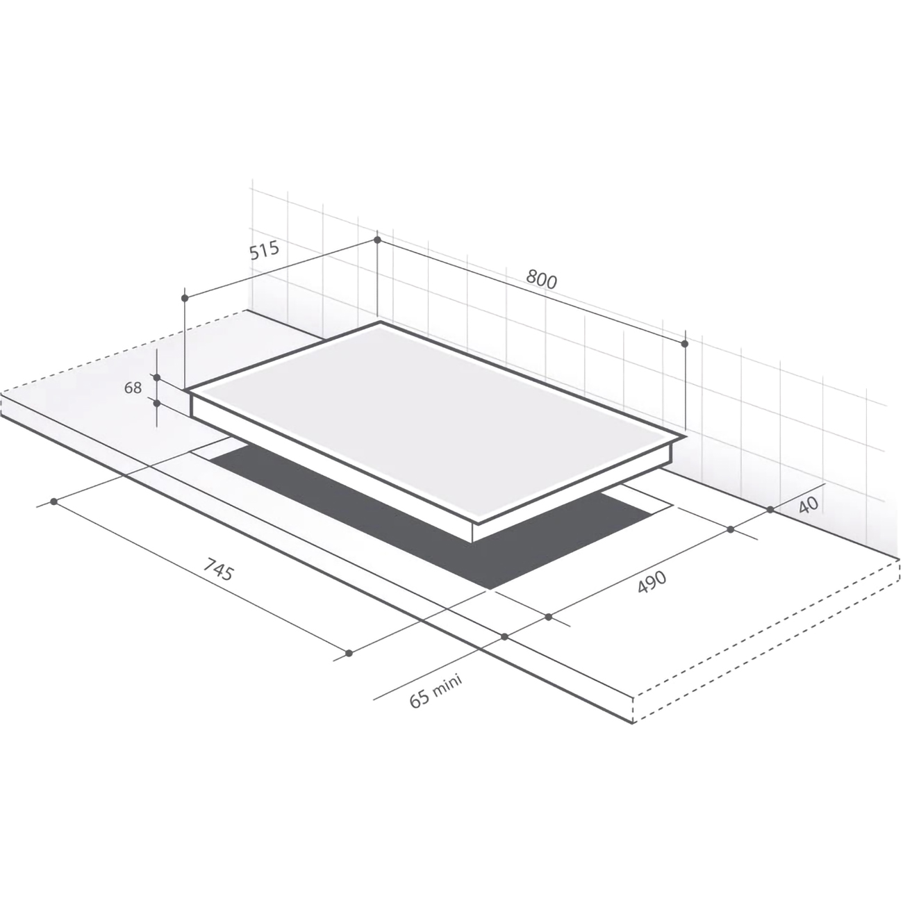 Встраиваемая индукционная панель независимая Премиум De Dietrich DPI7870X