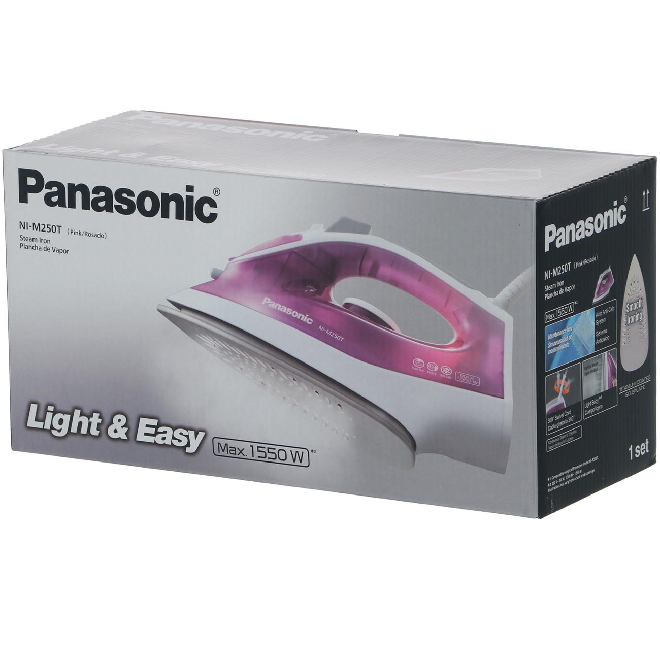 Утюг Panasonic NI-M250T розовый