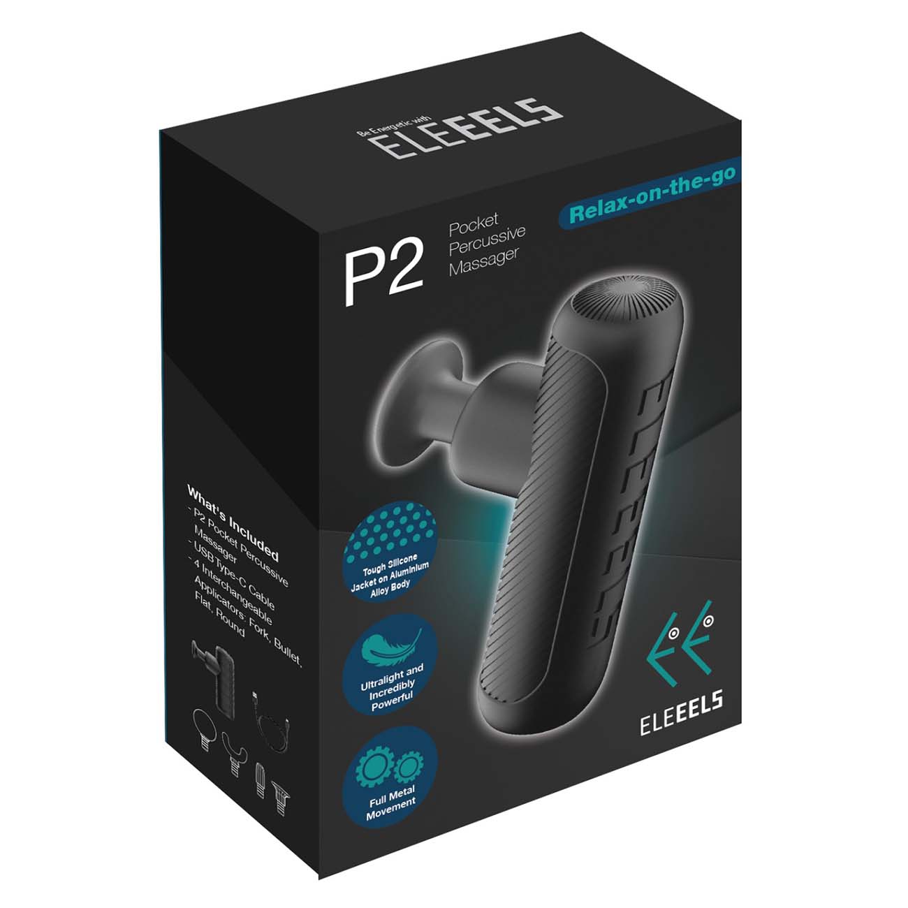 Карманный перкуссионный массажер Eleeels P2 Pocket Massage Device