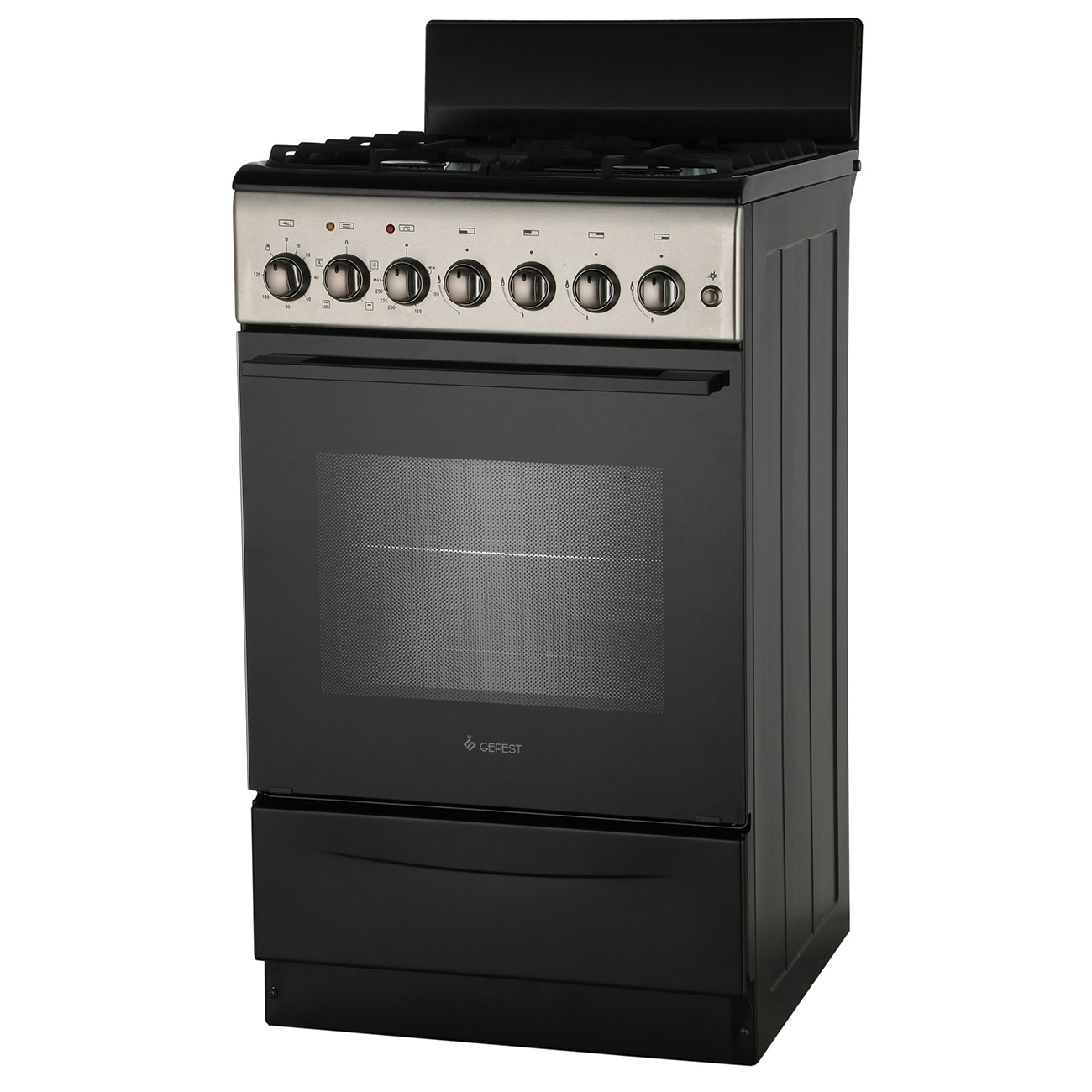 Комбинированная плита Gefest ПГЭ 5102-01 0194 черный/нержавеющая сталь