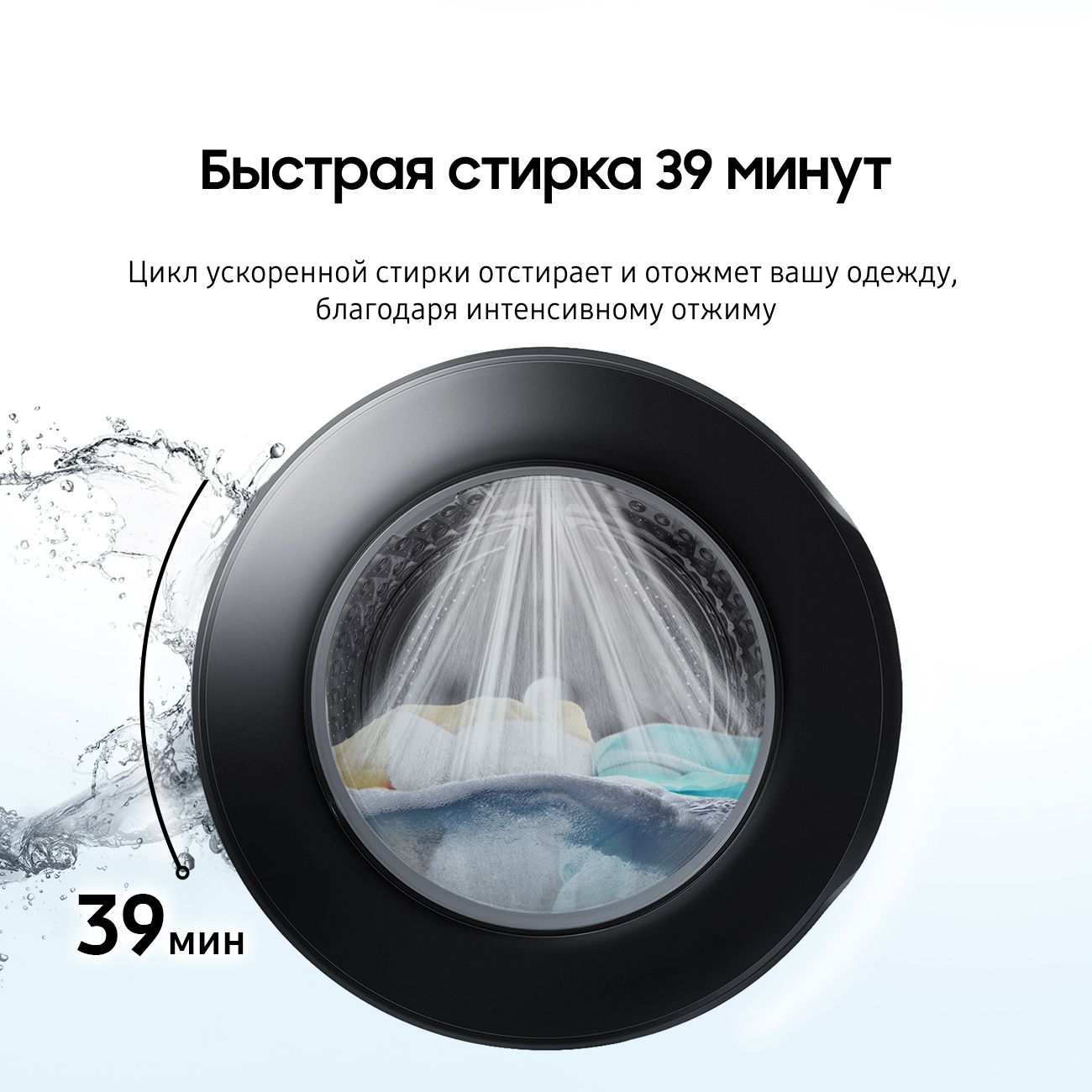 Стиральная машина узкая Samsung WW90DG6G94LBLP