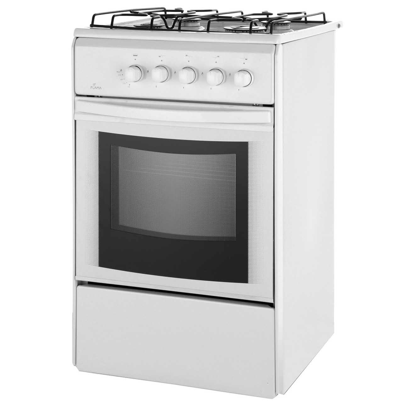 Уцененная газовая плита Flama RG 24038-W, отличный