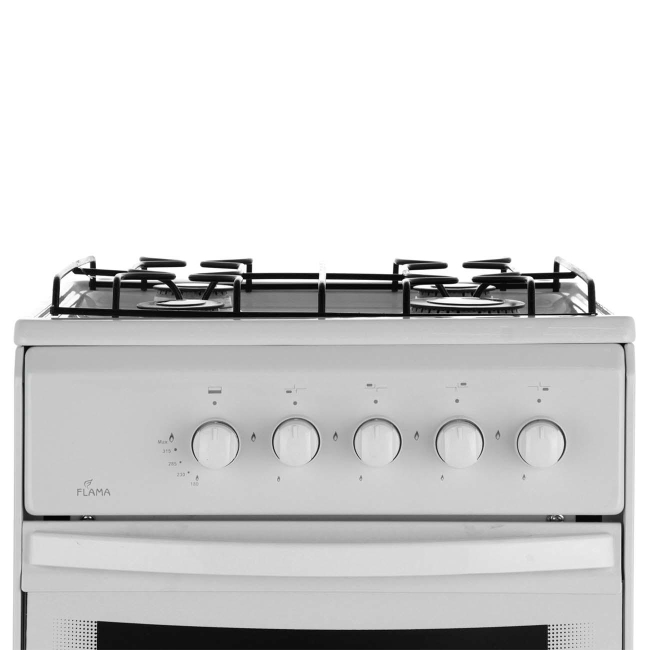 Уцененная газовая плита Flama RG 24038-W, отличный