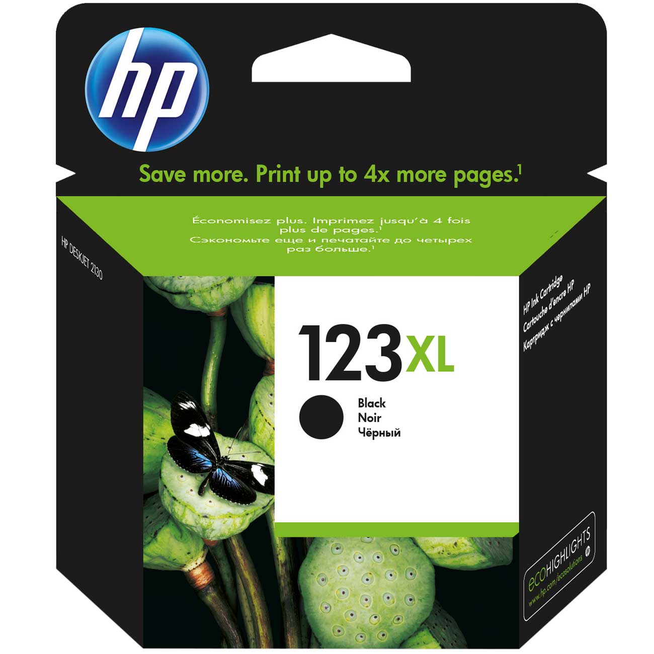 Картридж для струйного принтера HP 123XL Black (F6V19AE)