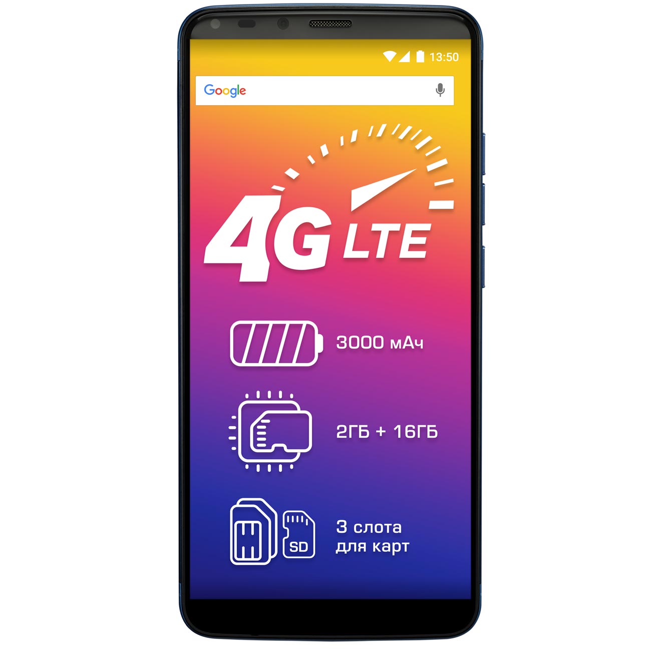 Смартфон Prestigio Grace P7 Duo LTE Blue (PSP7570)