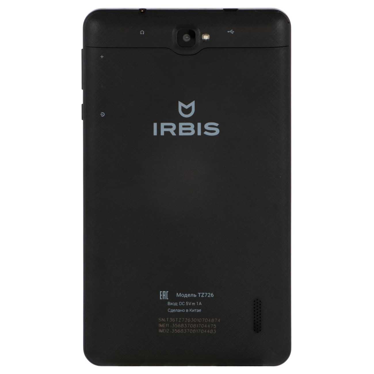 Планшет Irbis TZ726 3G черный