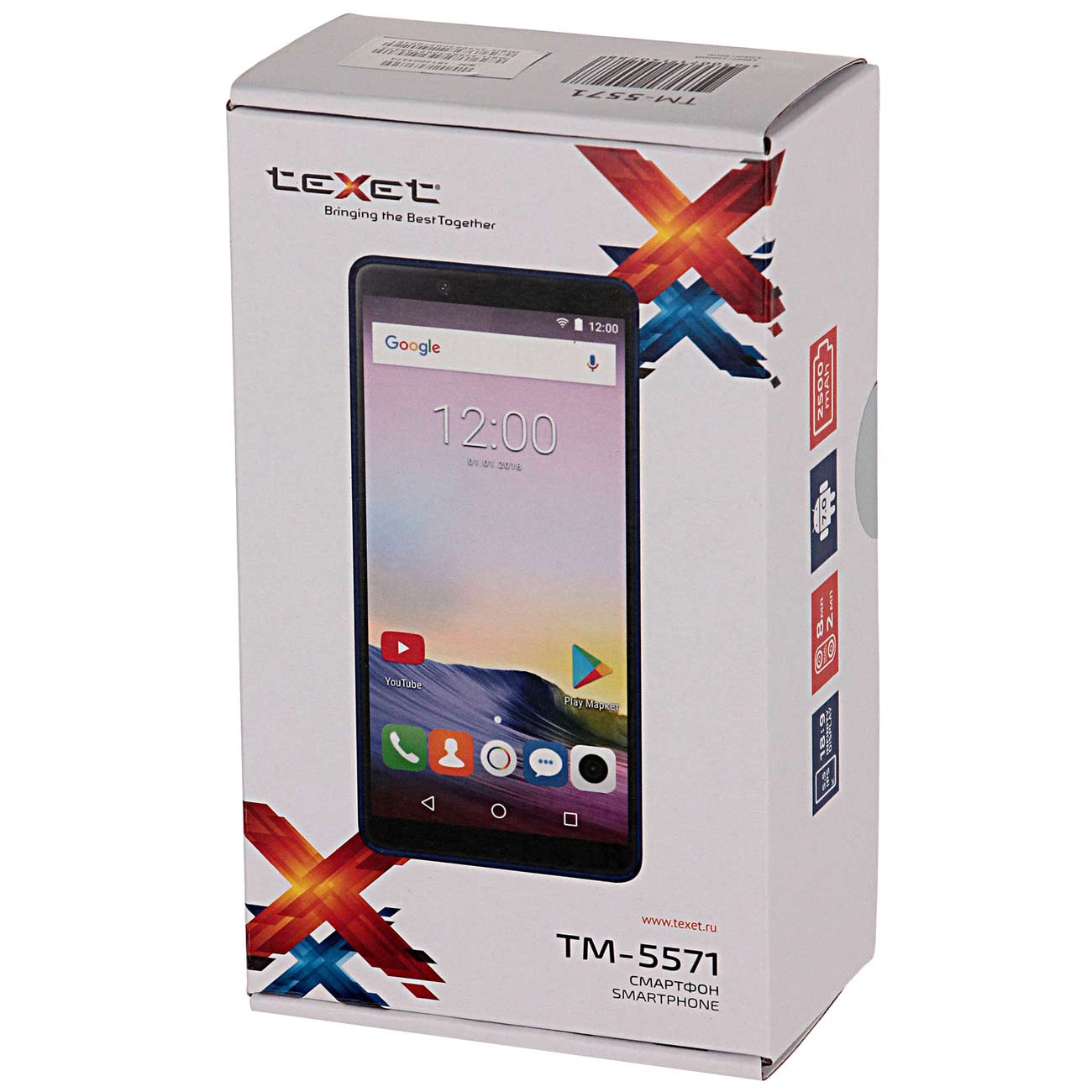 Смартфон teXet TM-5571 синий