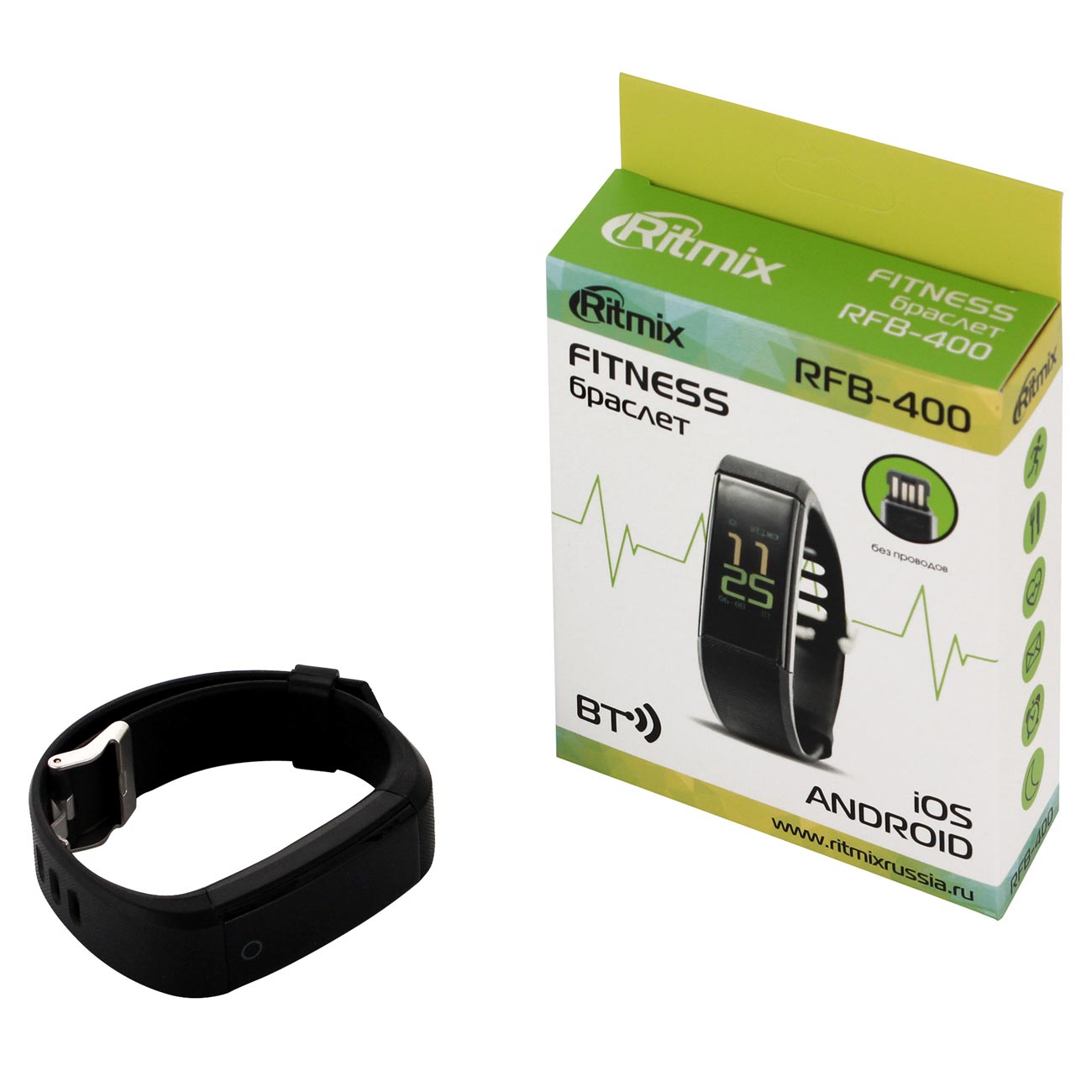 Фитнес-браслет Ritmix RFB-400 черный