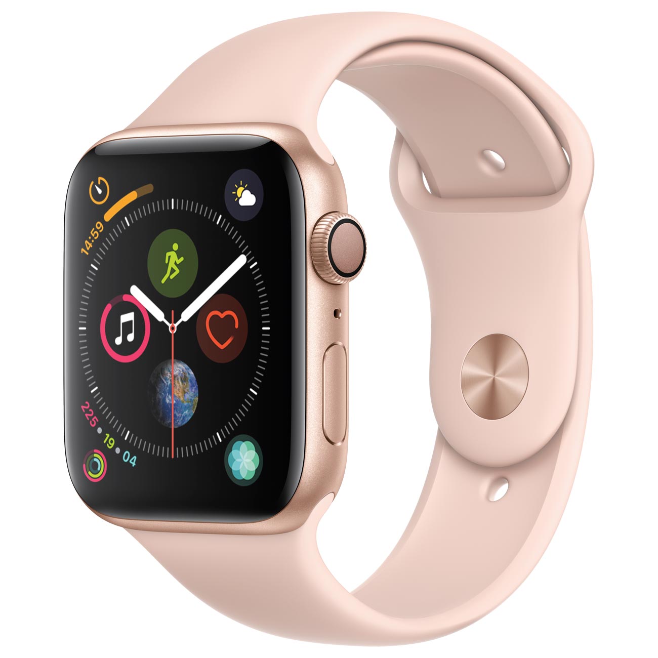 Смарт-часы Apple Watch Series 4 Sport 44mm Gold Aluminum Case with Pink Sand Sport Band (MU6F2RU/A)