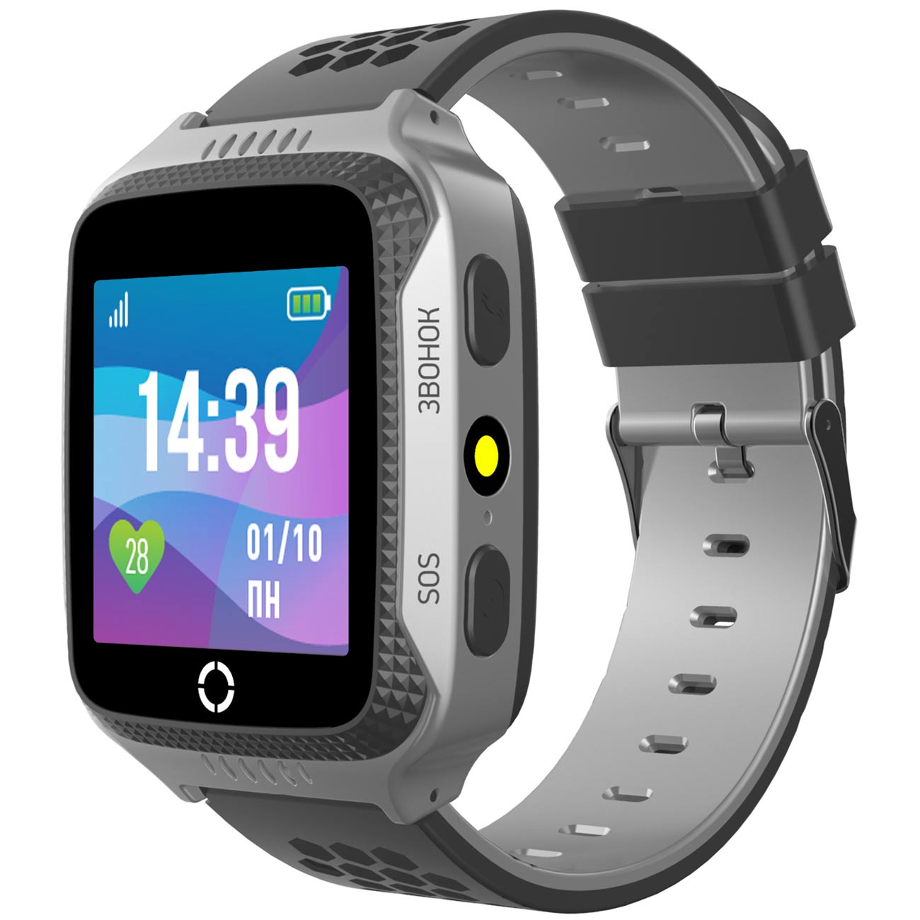 Часы с GPS трекером Jet Kid Scout Grey/черный