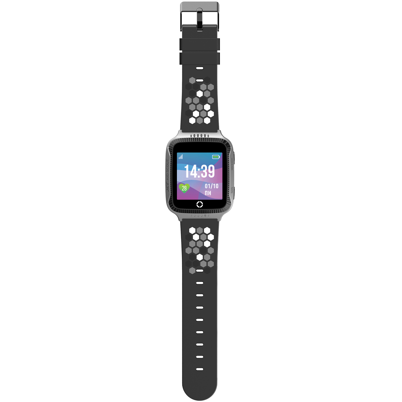 Часы с GPS трекером Jet Kid Scout Grey/черный