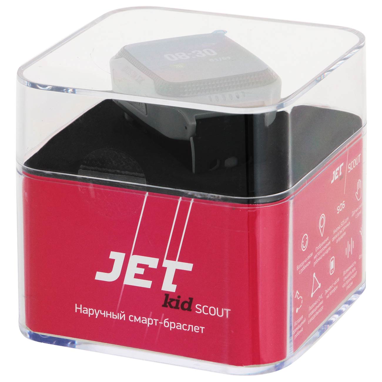 Часы с GPS трекером Jet Kid Scout Grey/черный