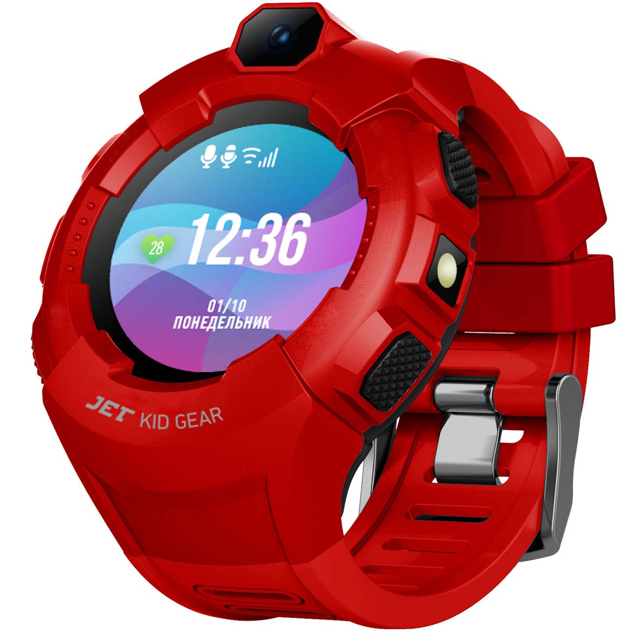 Часы с GPS трекером Jet Kid Gear Red/черный