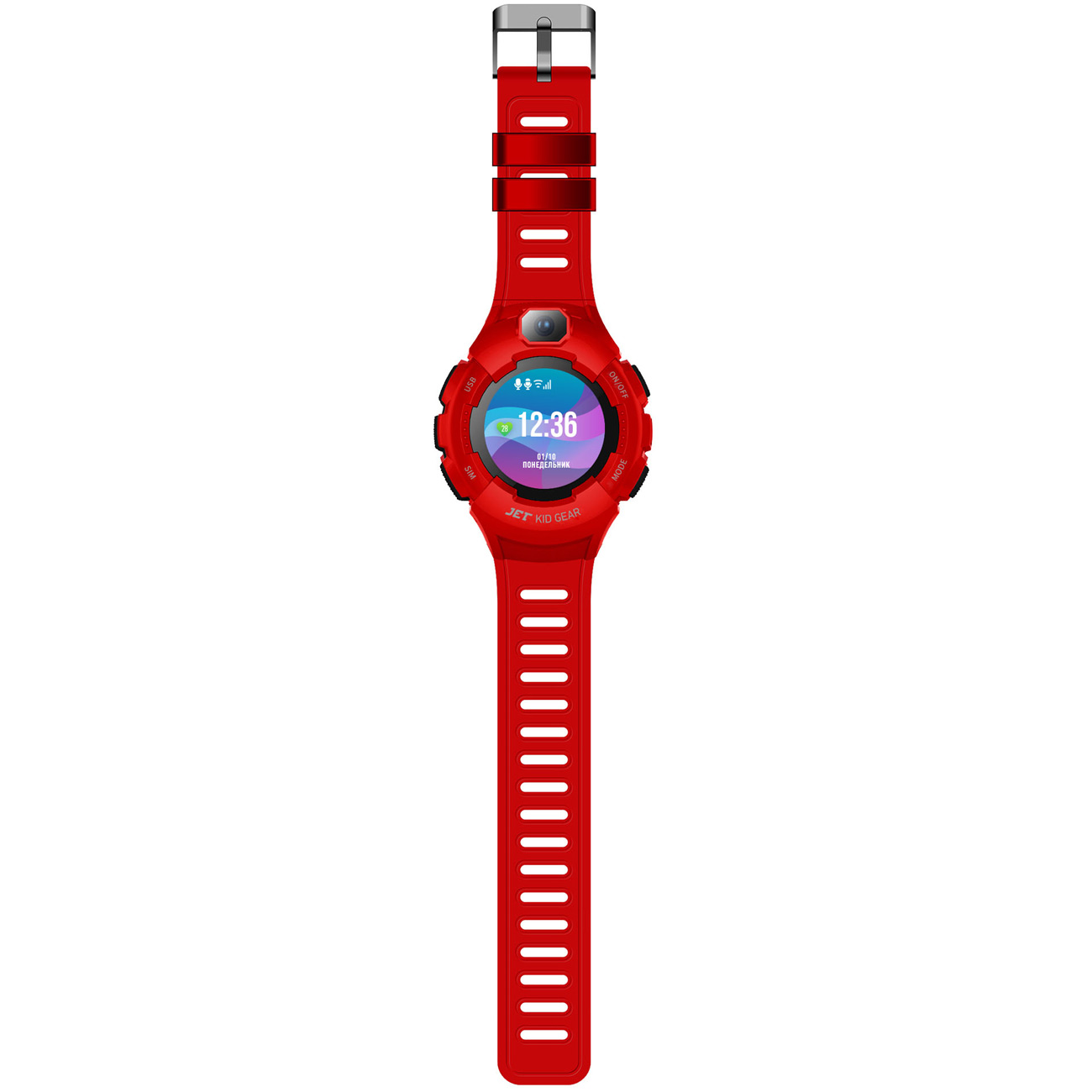 Часы с GPS трекером Jet Kid Gear Red/черный