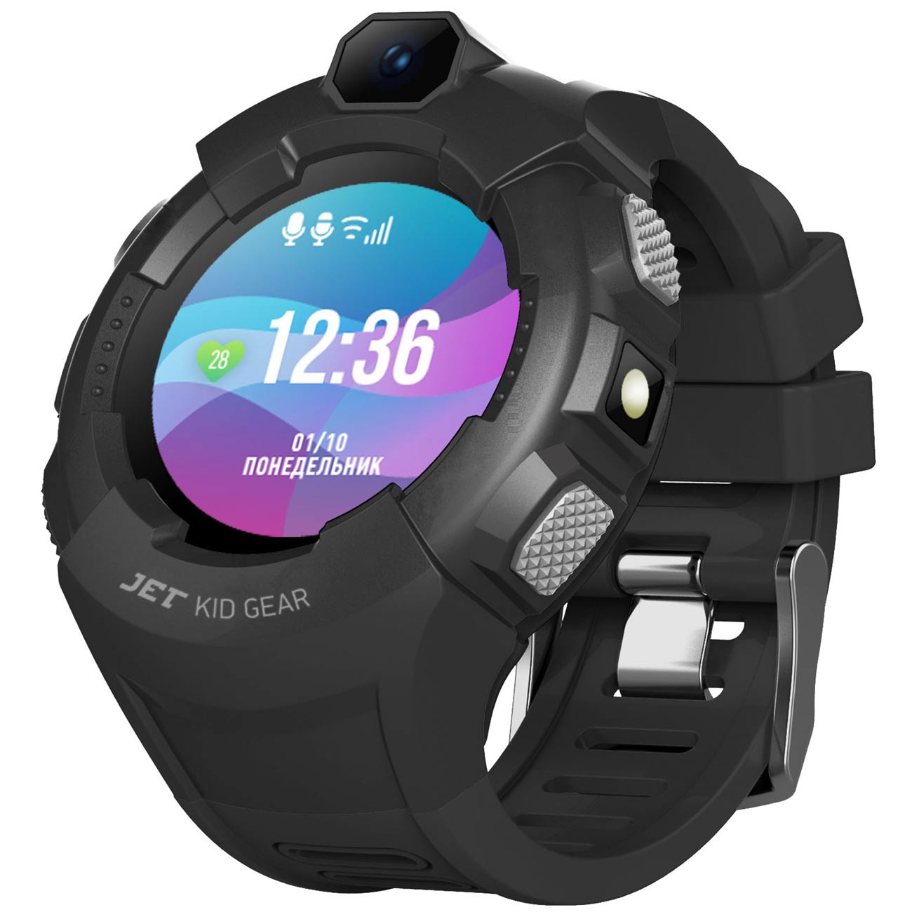 Часы с GPS трекером Jet Kid Gear Grey/черный