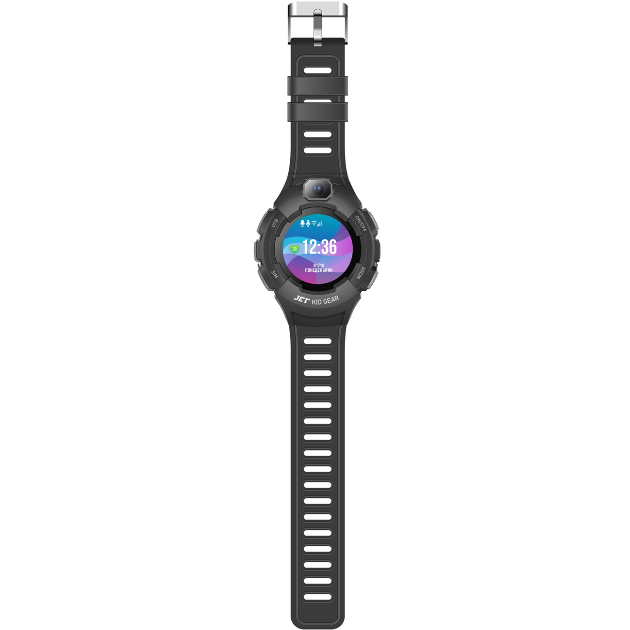 Часы с GPS трекером Jet Kid Gear Grey/черный