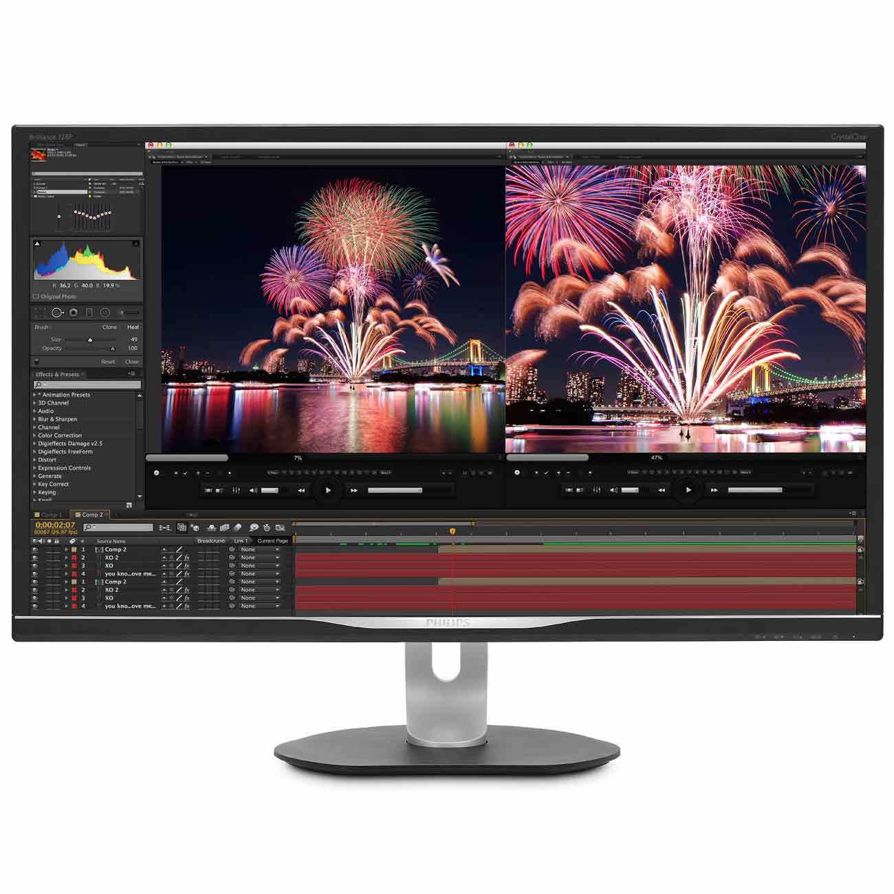 Монитор Philips 31.5" IPS черный 328P6AUBREB