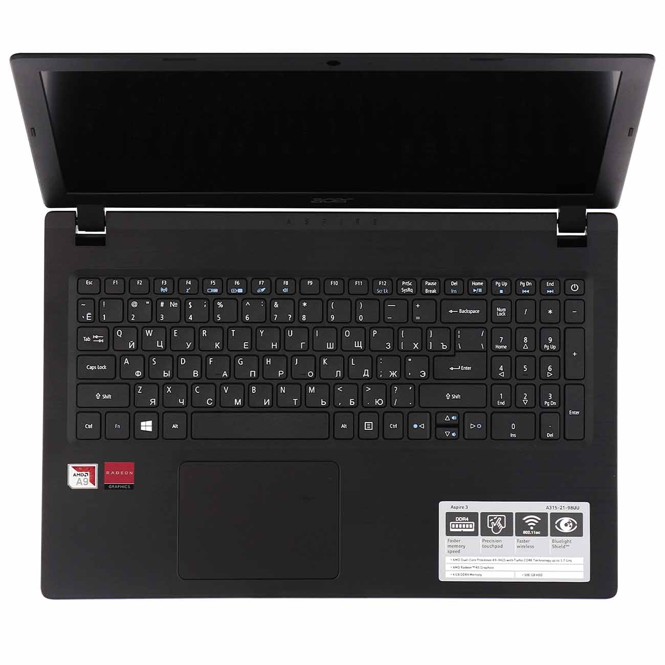 Ноутбук Acer Aspire A315-21-98UU NX.GNVER.043