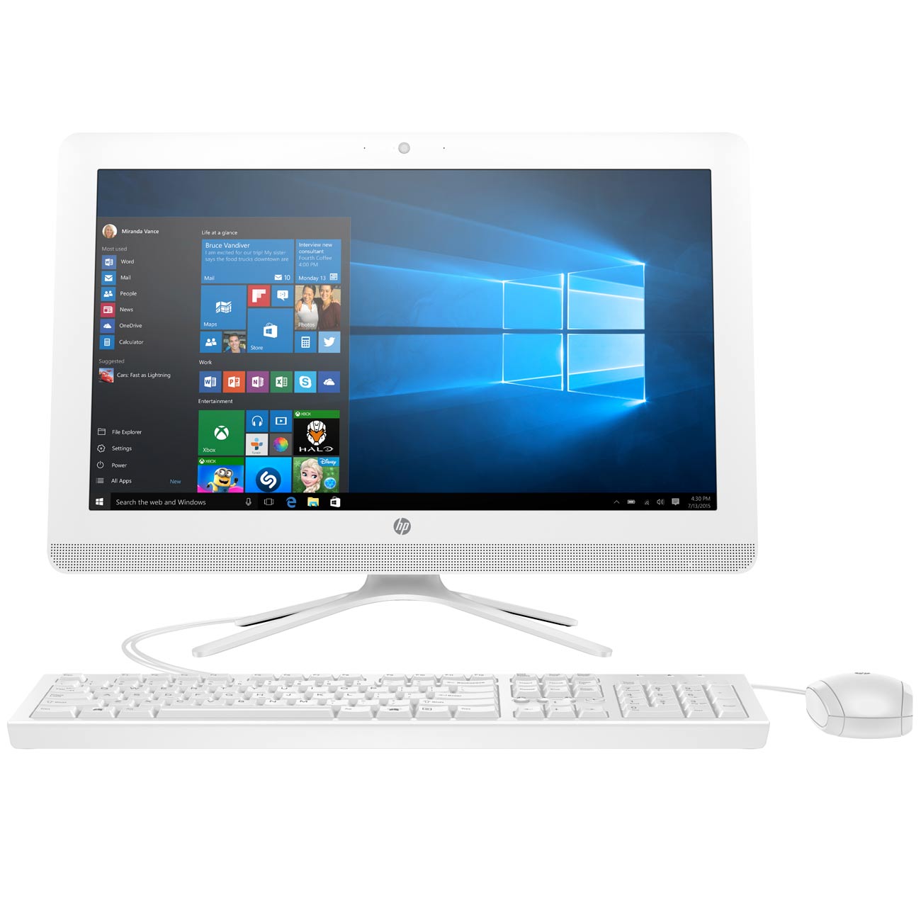 Моноблок HP 20-c406ur 4HF10EA