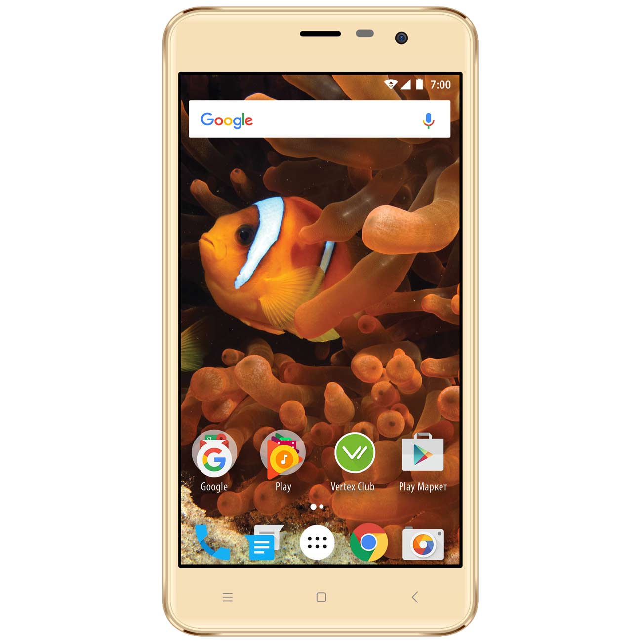Смартфон Vertex Impress Reef 4G золотой