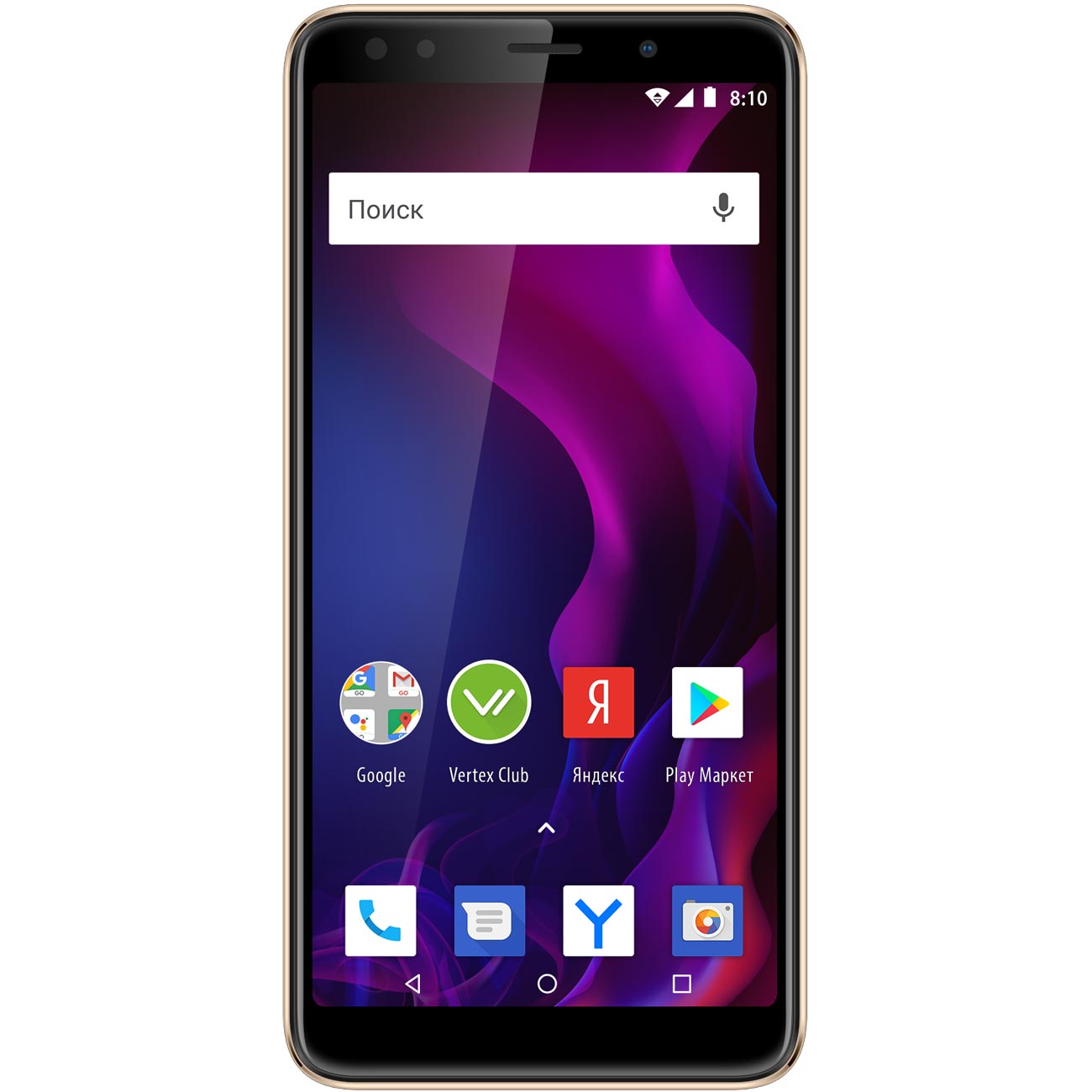 Смартфон Vertex Impress Zeon 3G золотой