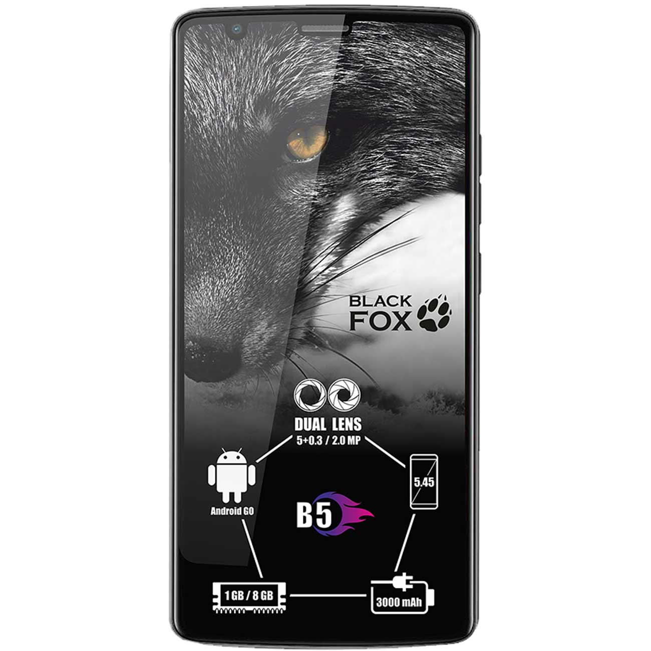 Смартфон Black Fox B5 Gray