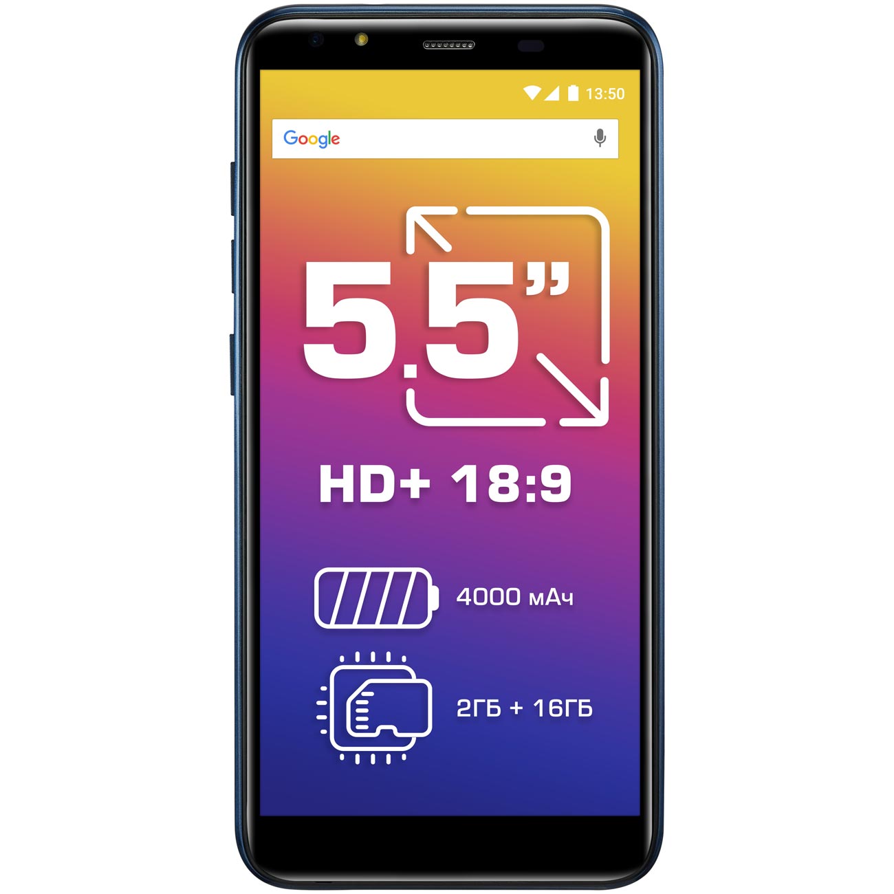 Смартфон Prestigio PSP5545DUO MUZE E5 LTE синий фото