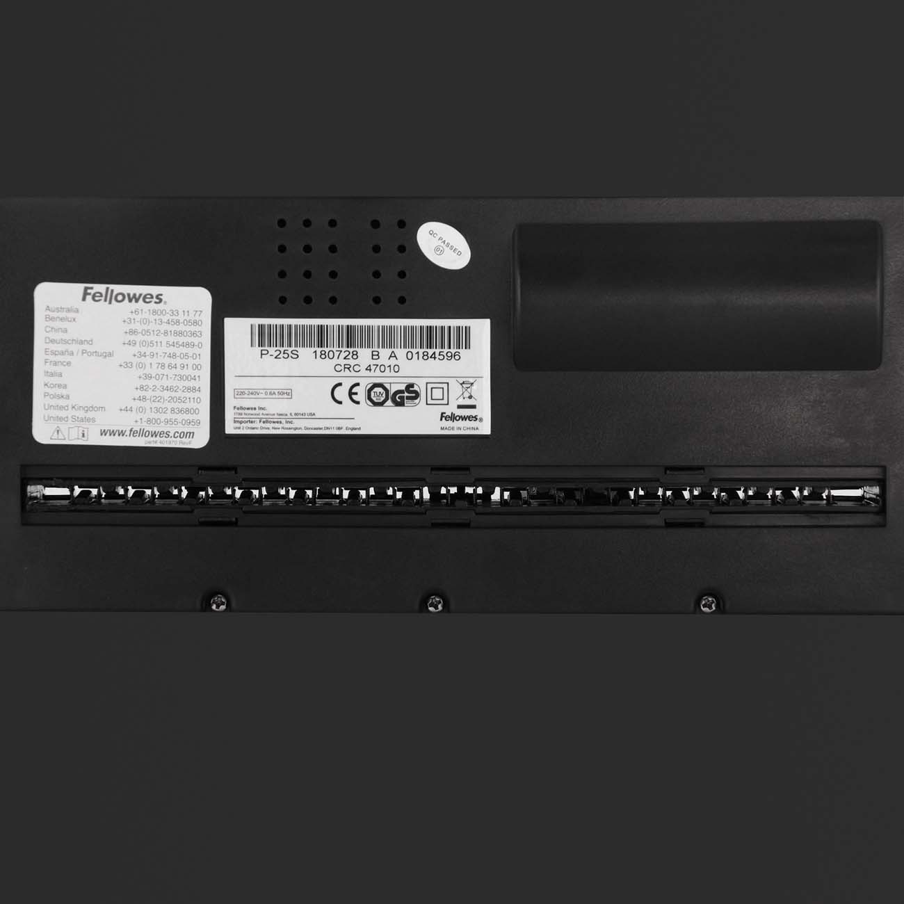 Шредер Fellowes Powershred P-25S (CRC47010)