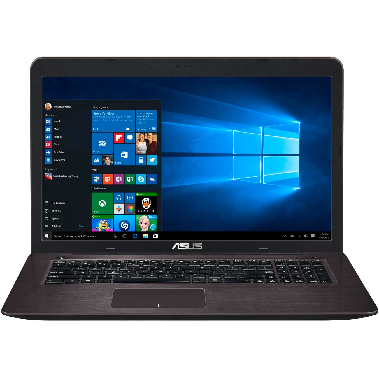 Ноутбук ASUS X756UQ-T4496T