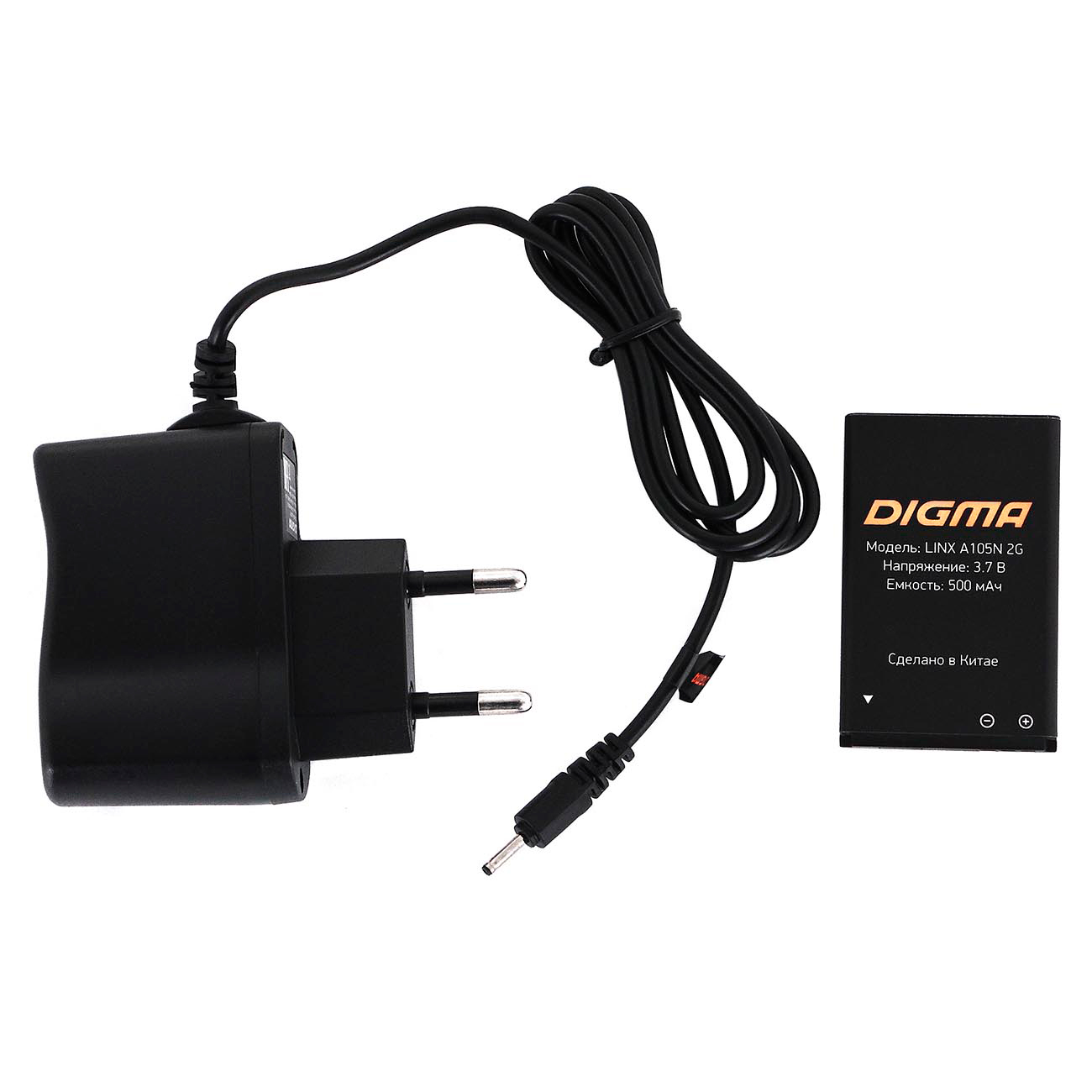 Мобильный телефон Digma Linx A105N 2G темно-серый (LT1046PM)