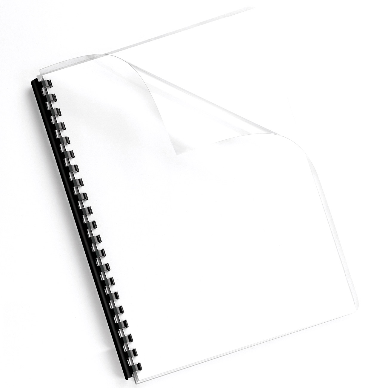 Обложка для переплета Fellowes Transparent A4 150 мкм, 100шт. прозрачная, pvc