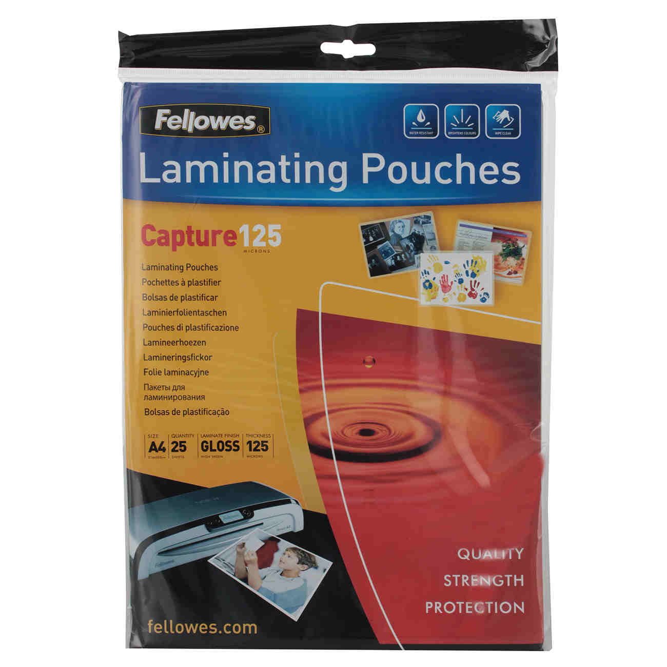 Плёнка для ламинирования Fellowes A4 125 мкм, 25 шт.