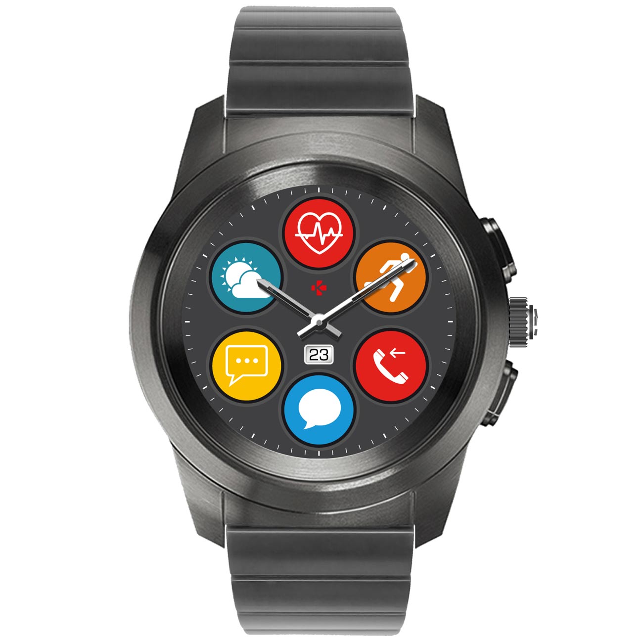 Смарт-часы MyKronoz ZeTime Regular Elite Titanium Modern Link