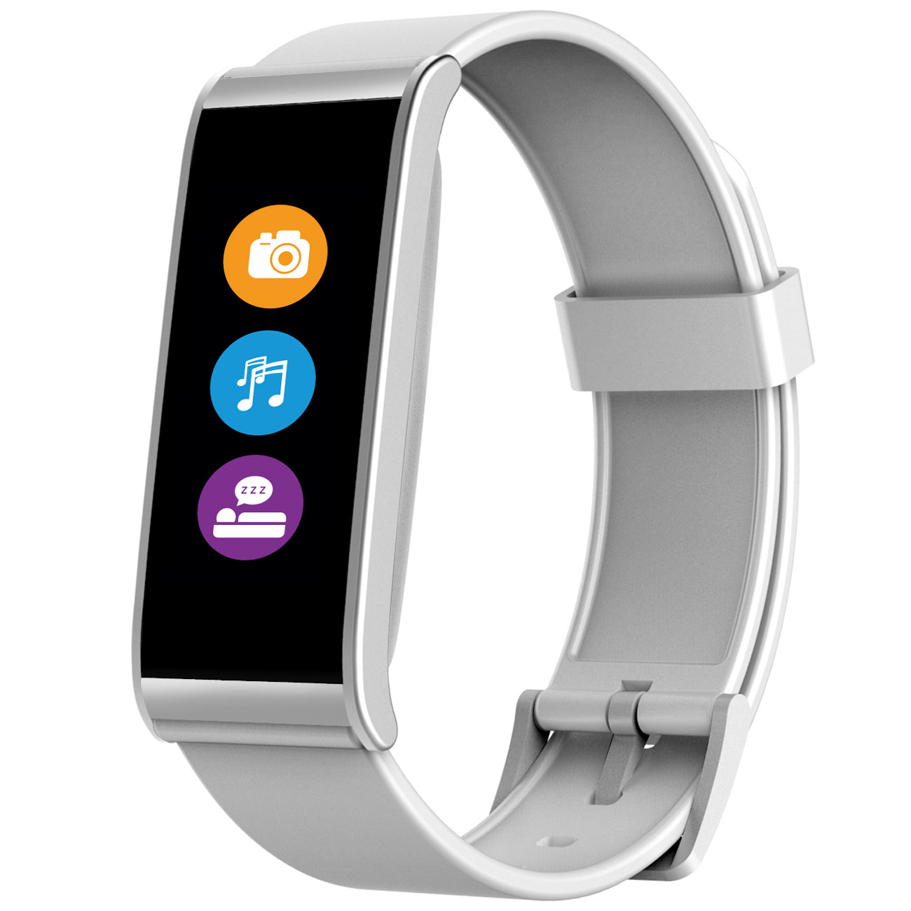 Фитнес-браслет MyKronoz ZeFit4HR White/серебристый