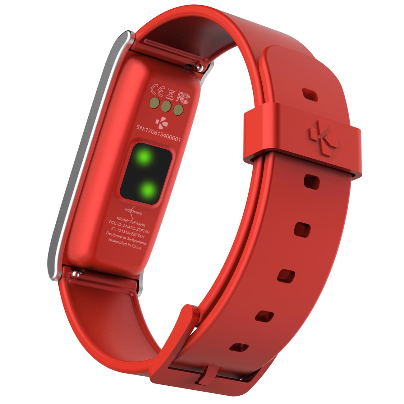 Фитнес-браслет MyKronoz ZeFit4HR Red/Silver