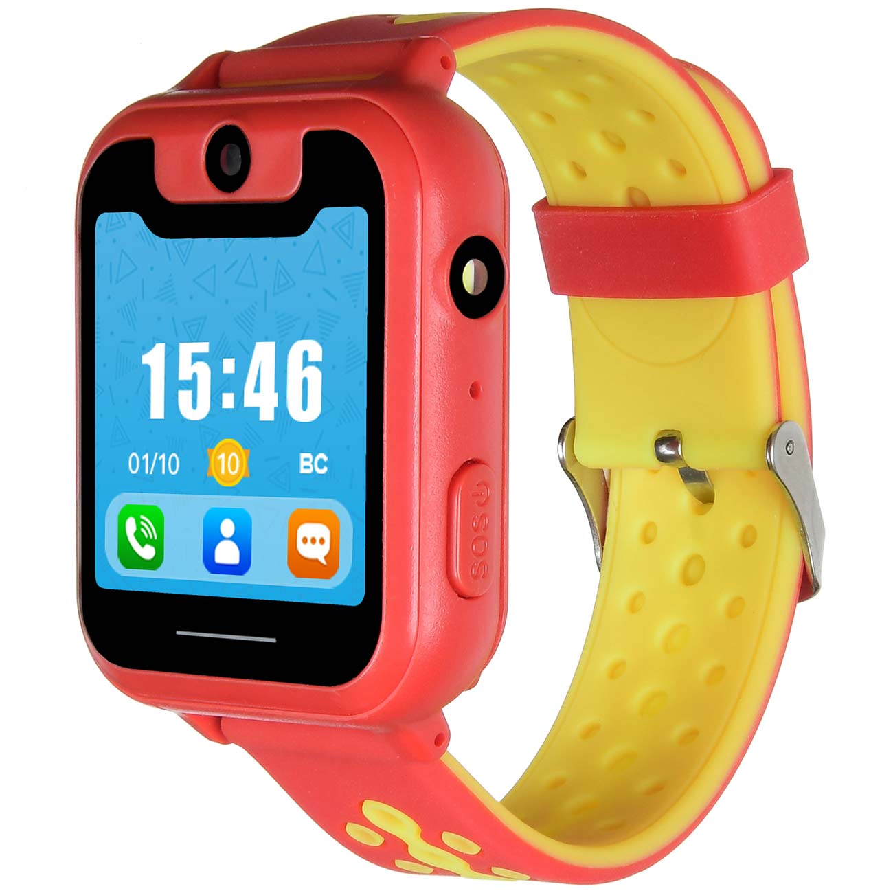 Часы с GPS трекером Digma Kid K7m Red/желтый