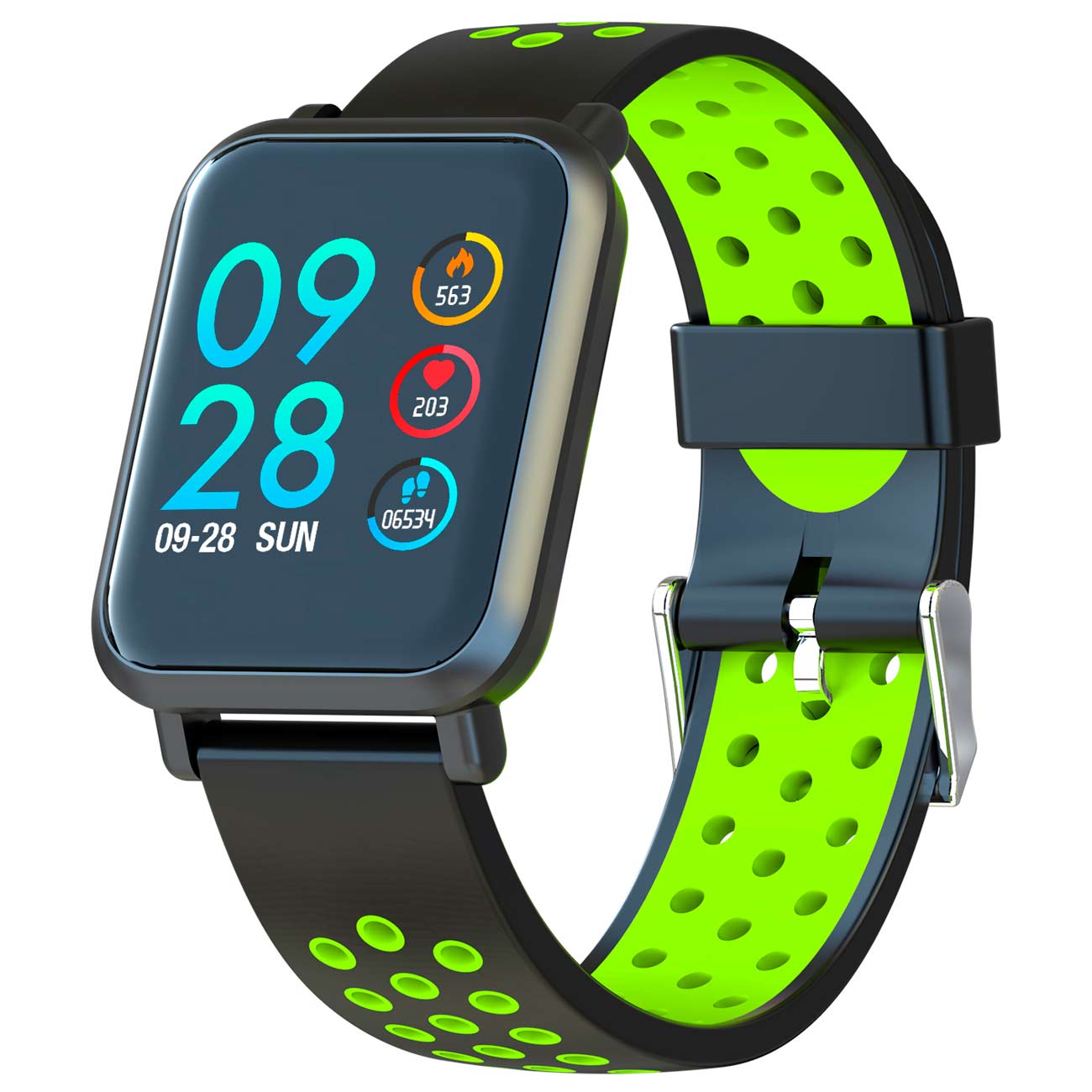 Смарт-часы Digma Smartline S9m Black/зеленый фото