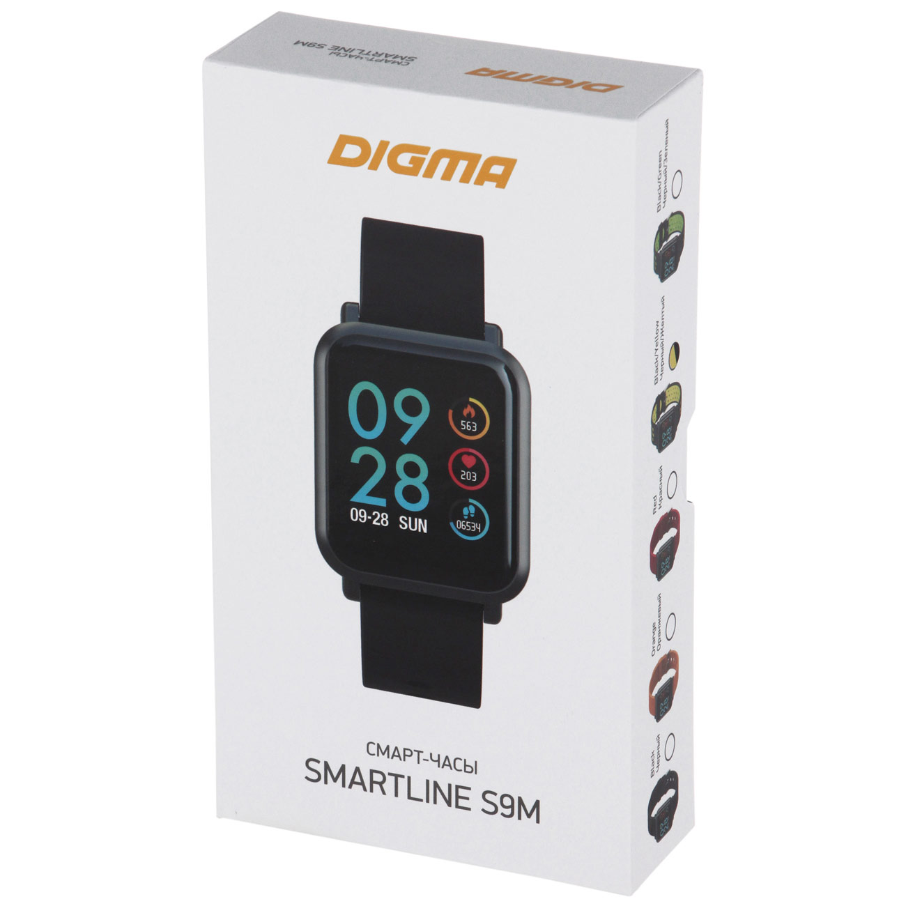 Смарт-часы Digma Smartline S9m Black/желтый