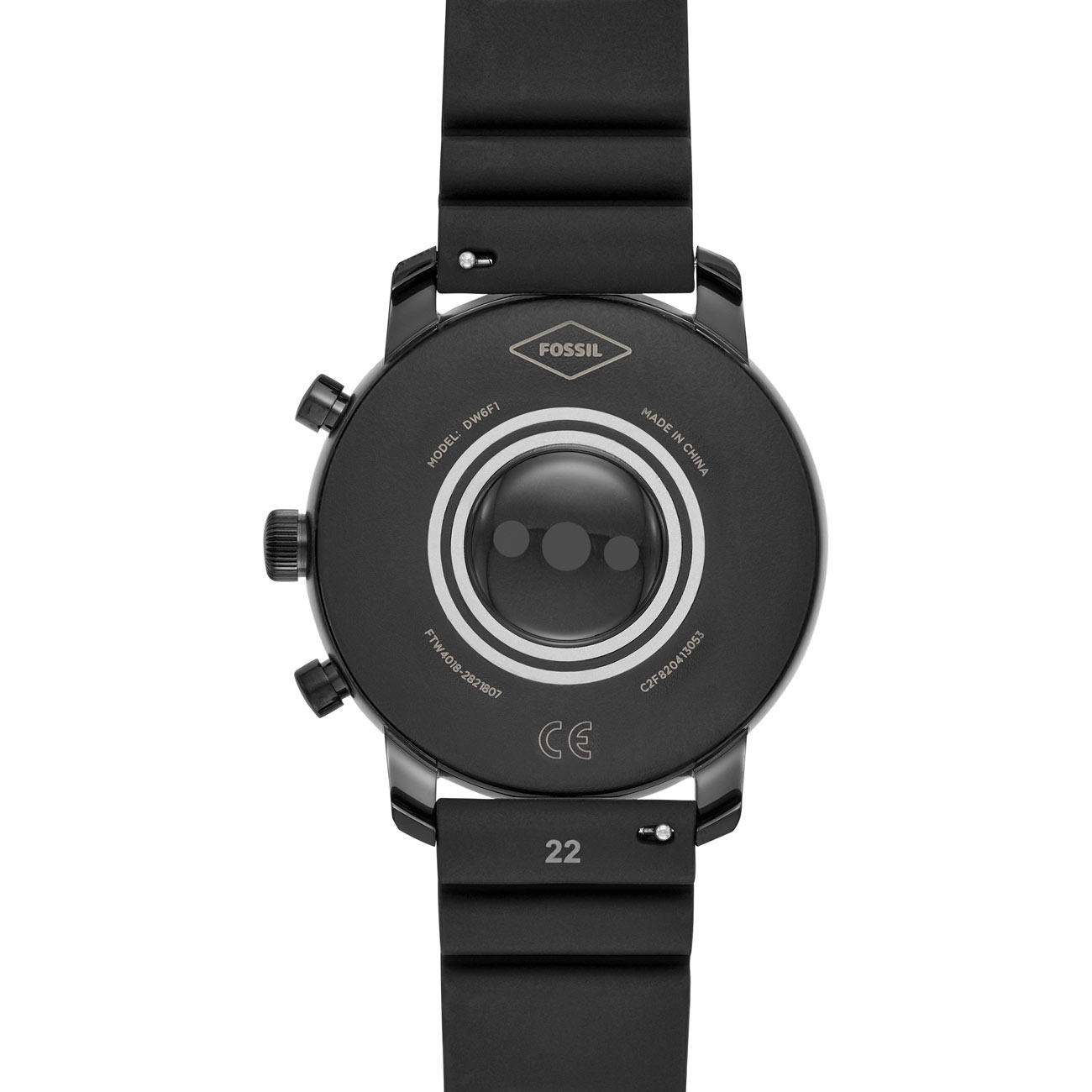 Смарт-часы Fossil Gen 4 - Explorist HR Black Silicone