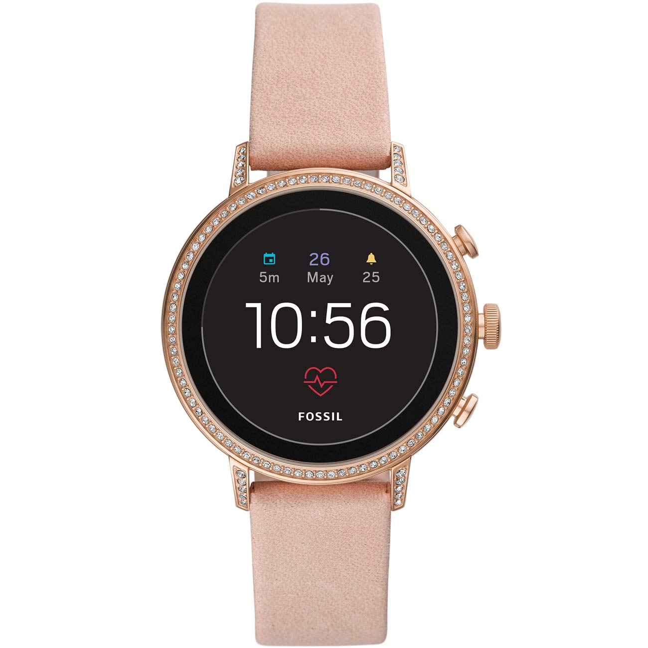 Смарт-часы Fossil Gen 4 - Venture HR Blush кожаный